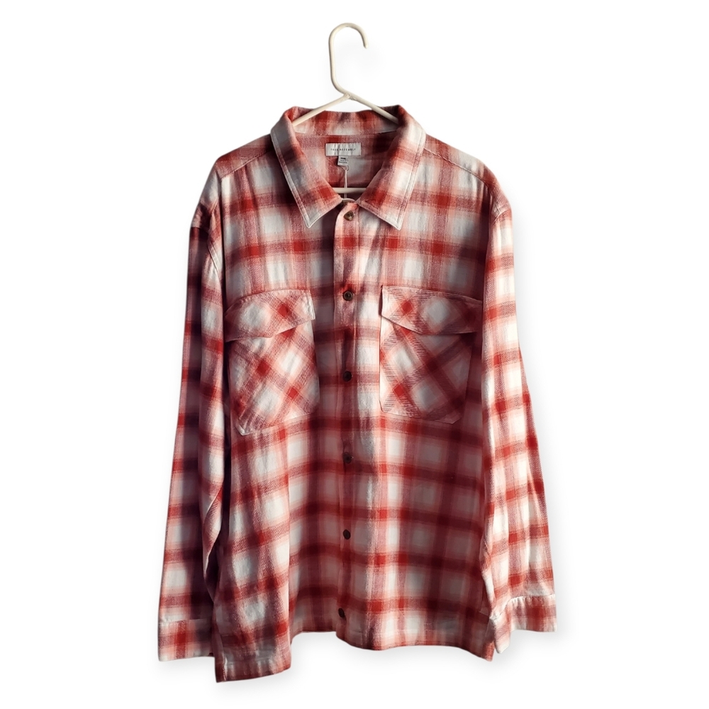 Free Assembly Men's Spring Flannel Over Shirt